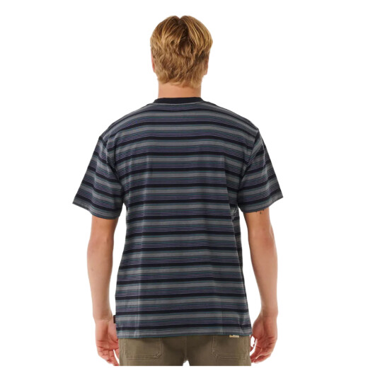 Remera Rip Curl Search Stripe Tee - Negro Remera Rip Curl Search Stripe Tee - Negro