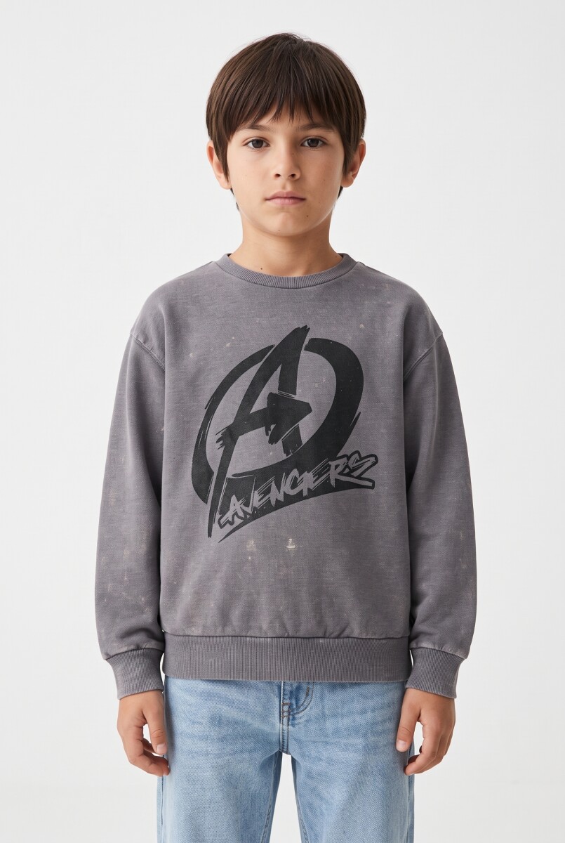 BUZO AVANGERS - GRIS OSCURO 
