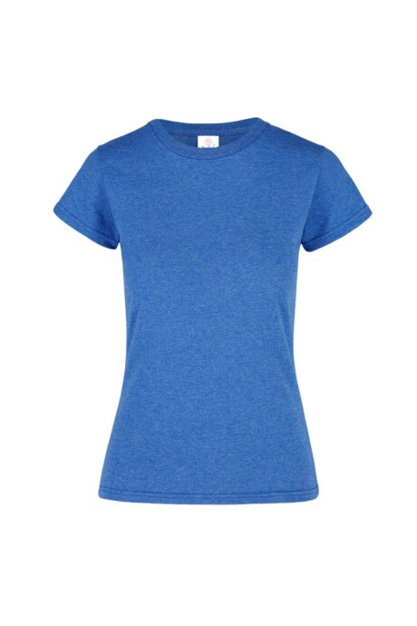Camiseta jaspe a la base dama royal jaspe