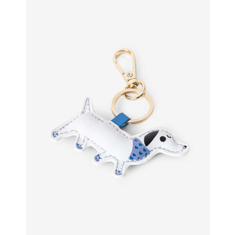 Llavero Y Bag Charm Perro Salchicha Combinacion Multicolor