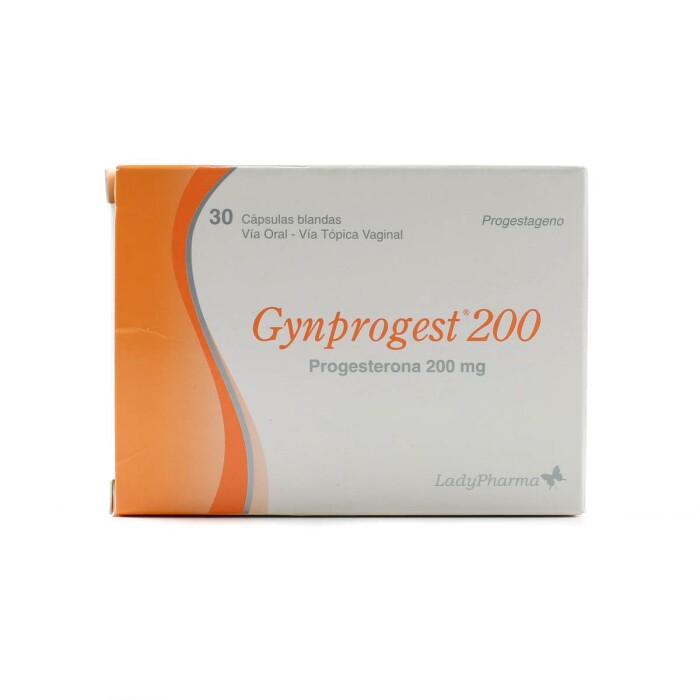 GYNPROGEST 200 MG. V.O./ V.TOP. VAG. CJ única