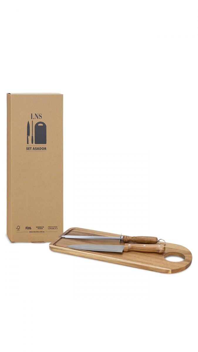 SET ASADOR DUROC - ACACIA 