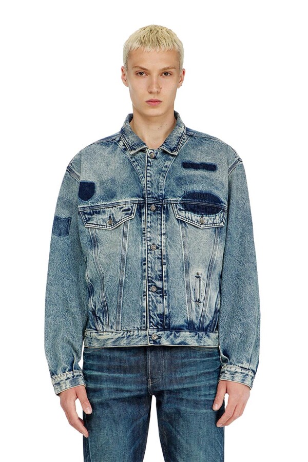 Chaqueta Denim Para Unisex D-Denver-S2 Azul Medio