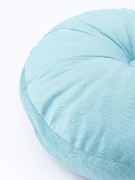 ALMOHADON VELVET REDONDO VERD ESMERALDA