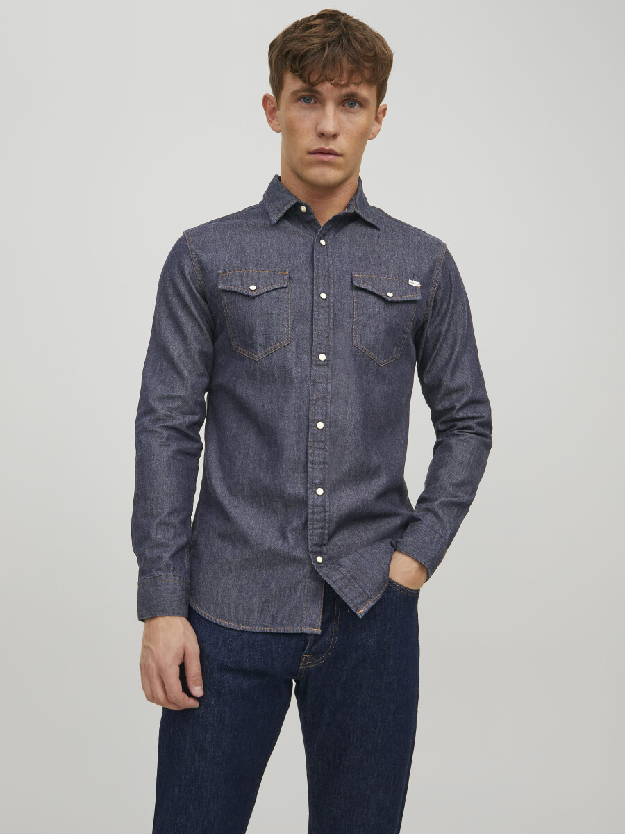 CAMISA SHERIDAN DENIM - Dark Denim 