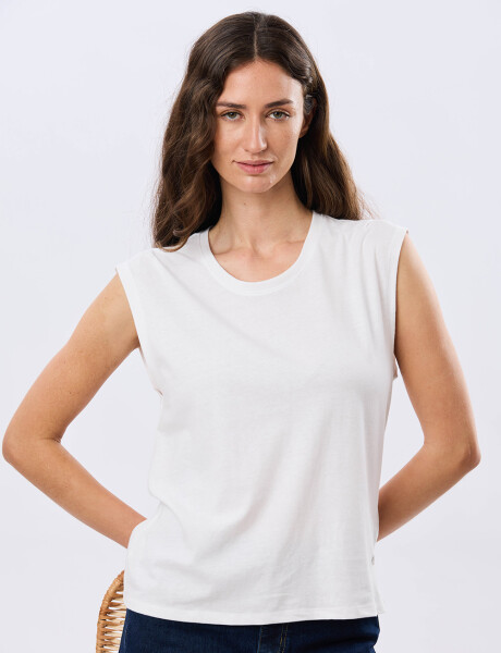 REMERA LISA DE ALGODÓN Blanco