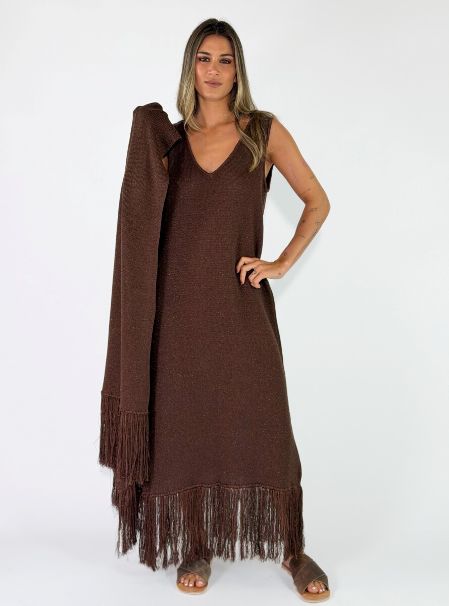VESTIDO LUMINA - CHOCOLATE 
