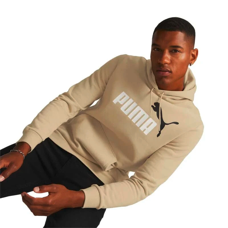 Abrigo Essentials Big Logo Hoodie Felpa de Hombre Crema