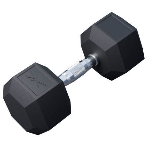 Mancuerna Hexagonal Reebok 7kg Negro