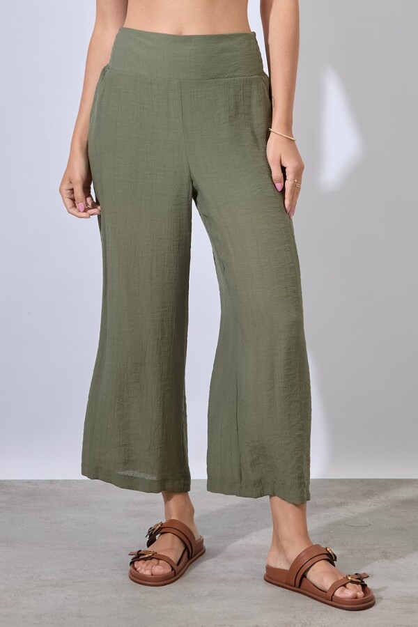 Pantalon Crop VERDE