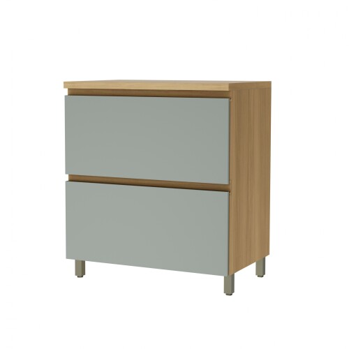 Bajo mesada 80 cm 1 Puerta Basculante 1 cajón - Suecia Gris