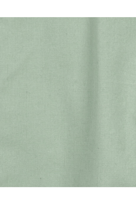 Enterito de lona, verde, con forro floral. Talles 2-5T Sin color