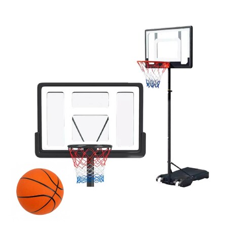 Tablero Basket Aro 2.55m C/ Base Portátil + Pelota Lumax Tablero Basket Aro 2.55m C/ Base Portátil + Pelota Lumax