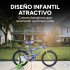 Bicicleta Infantil XMZ Rodado16 Canasto Parrilla Guardabarro Azul 1