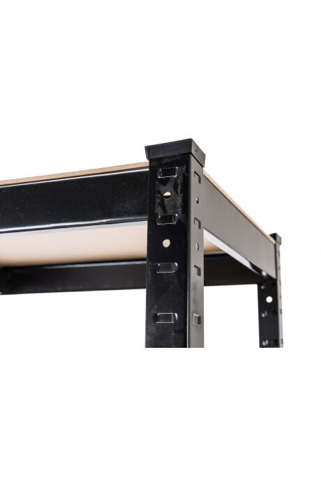 Estantería Metálica, Galvanizada Y Encastrable Negro Estantería Metálica, Galvanizada Y Encastrable Negro