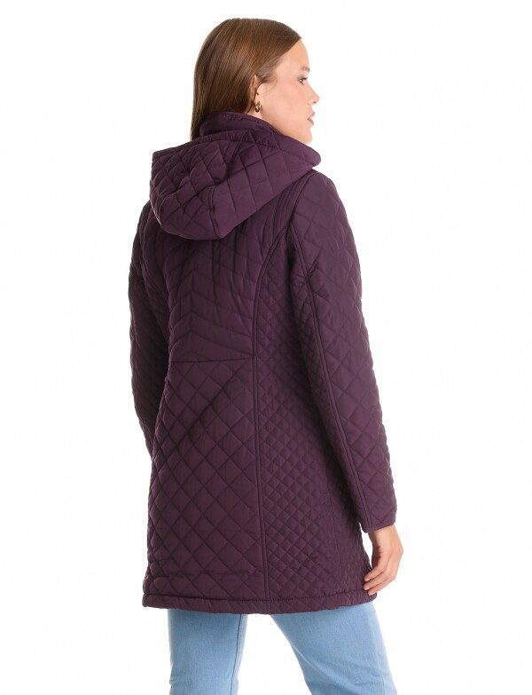 Campera Capitoneada & Capucha Desmontable VIOLETA