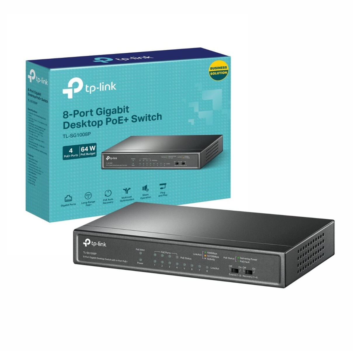 Switch Tp-link 8 Puertos Gigabit Metálico 