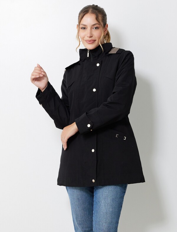 Gabardina Impermeable NEGRO