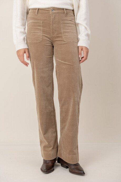 Pantalón de Courderoy Beige