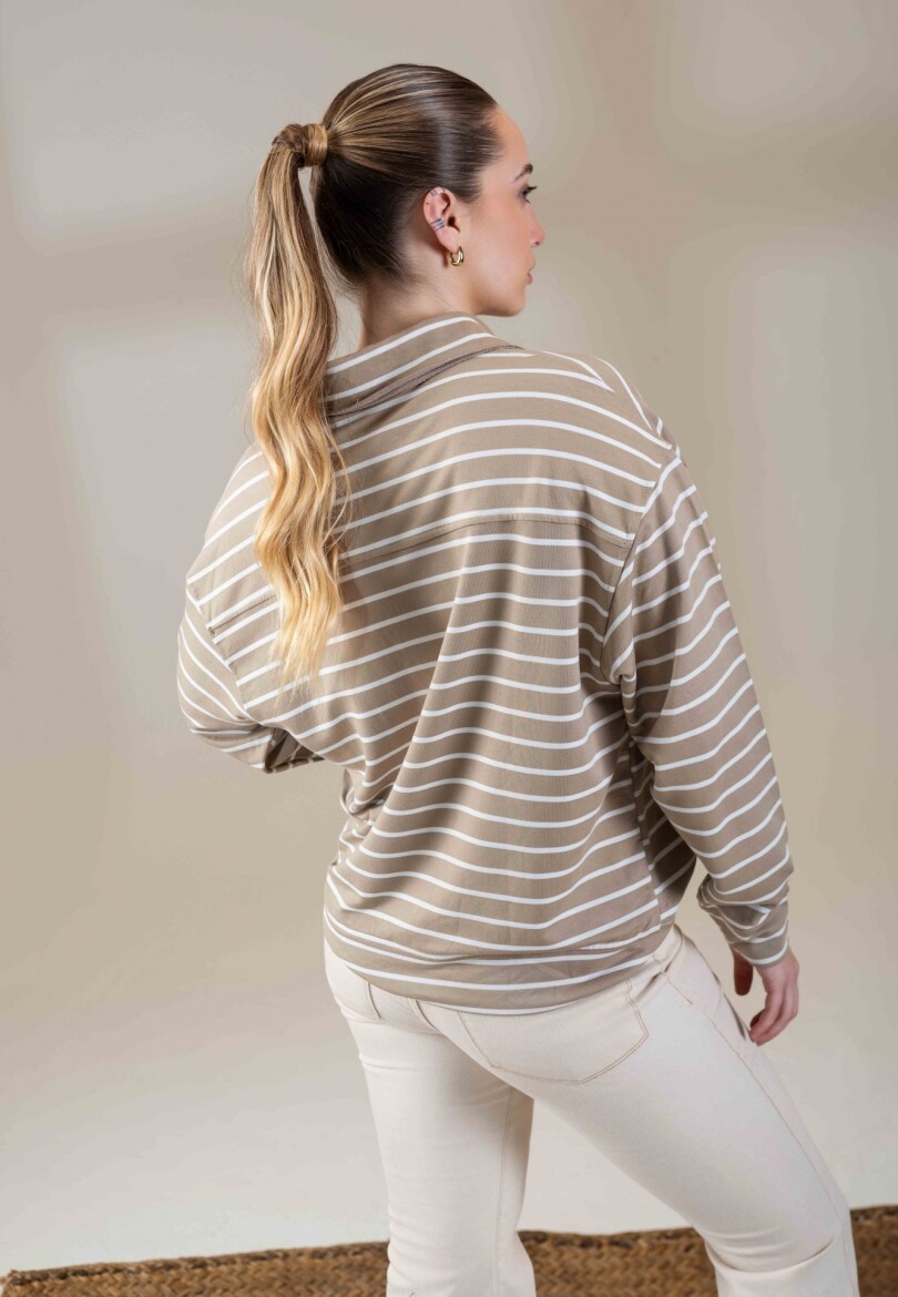 Remera Polo Beige