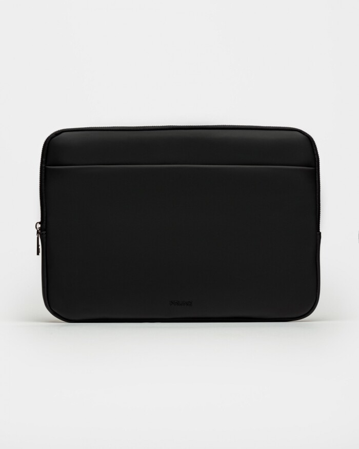Portalaptop Bubble En Efecto Cuero Rubber Negro