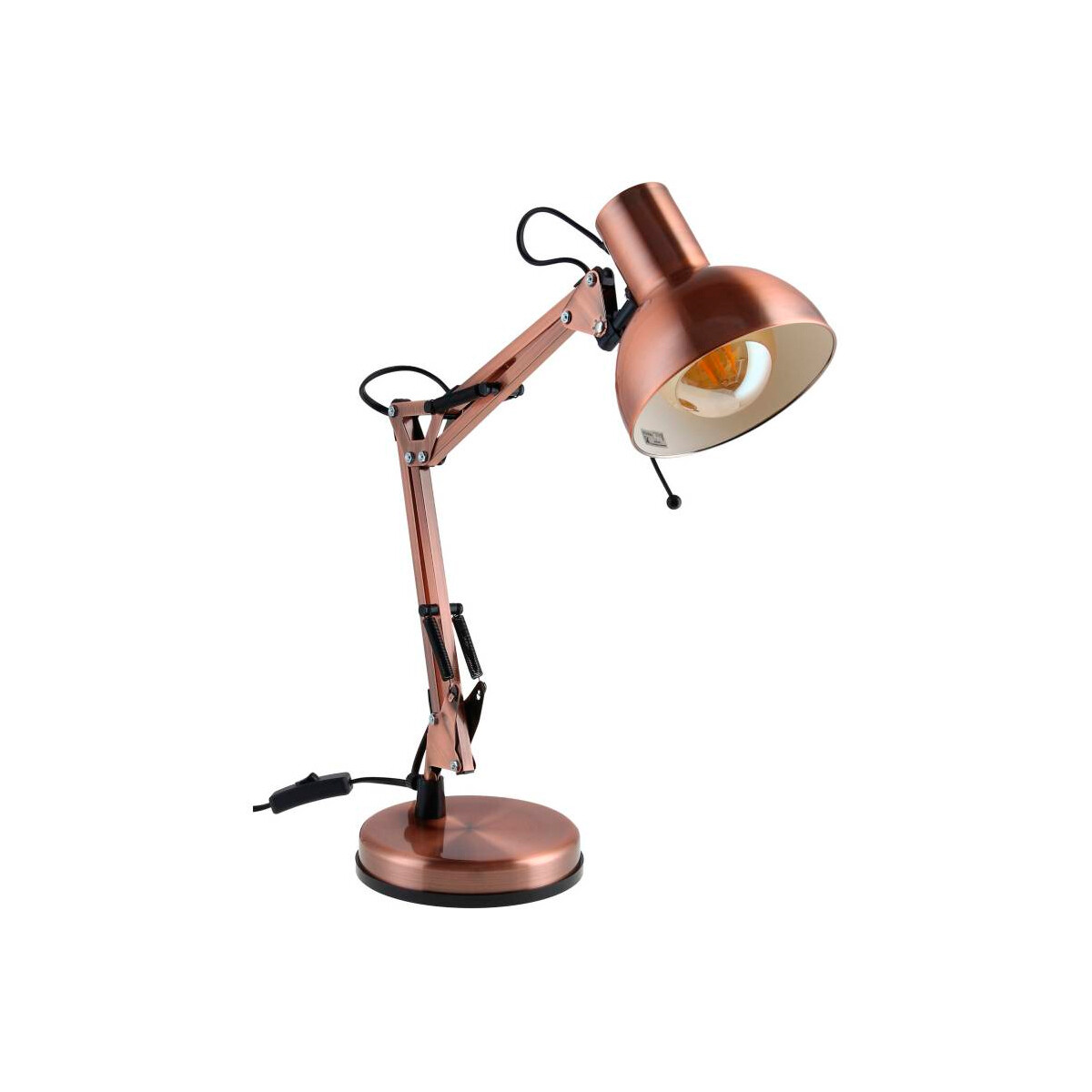 Lámpara De Escritorio Moderna Cobre Just Home Collection 