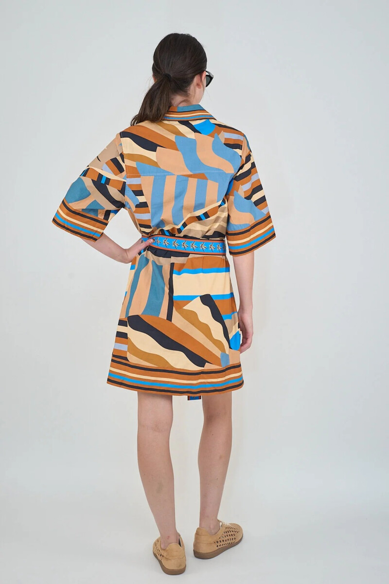 VESTIDO STRIPES Naranja