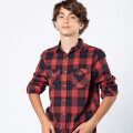 CAMISA SATER TEEN M/L RUSTY Rojo