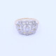 Anillo oro 18k antiguo con brillante y diamantes. Anillo oro 18k antiguo con brillante y diamantes.