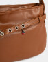 Bandoleras Bandolera Con Arandelas Y Charm - Marron Camel