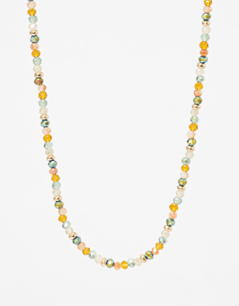 Collares Cortos Color Collar De Beads Facetados - Combinacion Multicolor