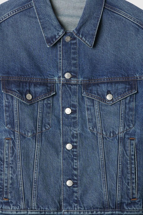 Campera Jean Hombre Dark Wash Indigo 119