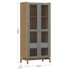 Vitrina Barcelona 2 Puertas 1 Cajon 1.80 2157zv Oak/ferrolac Vitrina Barcelona 2 Puertas 1 Cajon 1.80 2157zv Oak/ferrolac