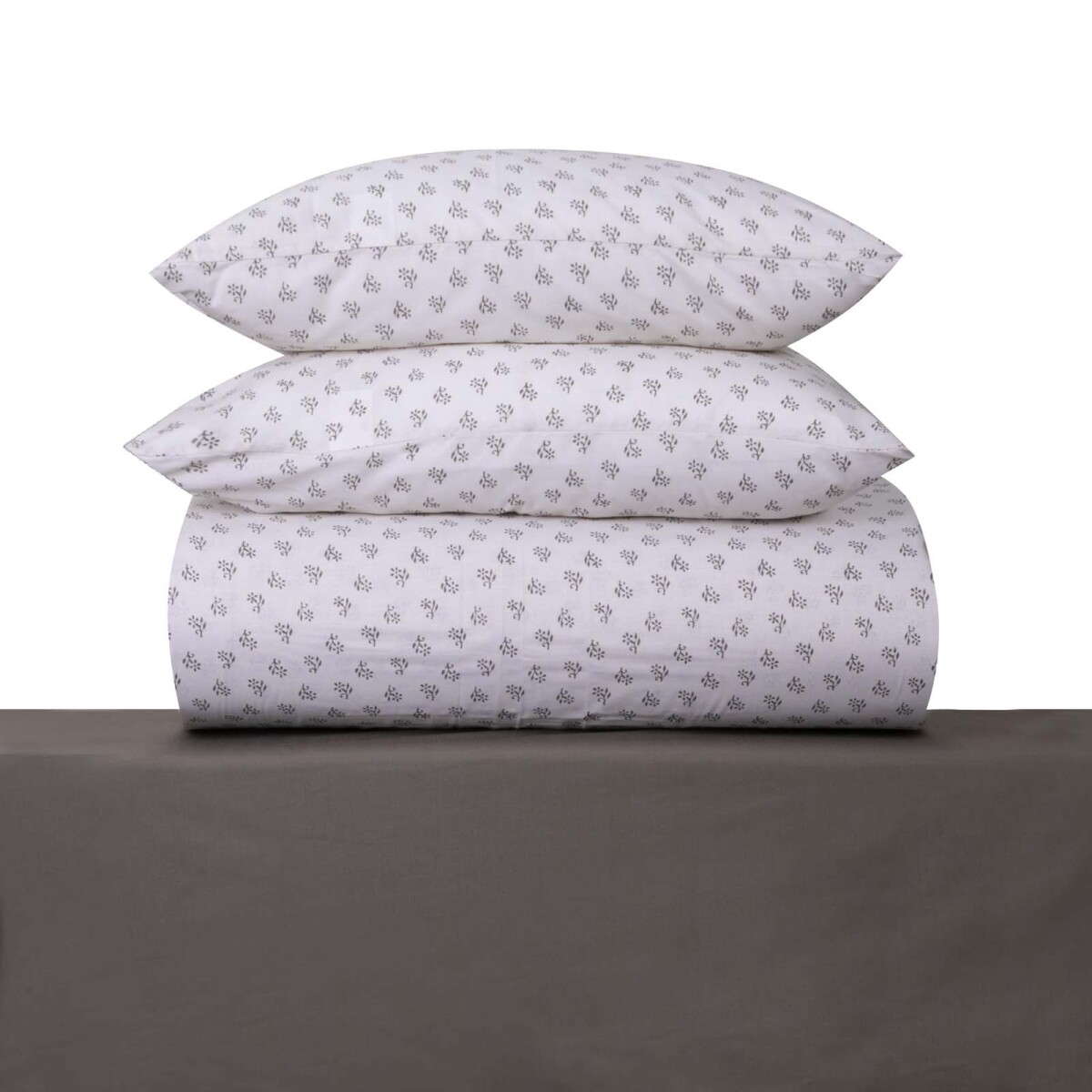 JUEGO SÁBANAS - 2 PLAZAS ALGODON-Y-POLIESTER VERDE JAIPUR 