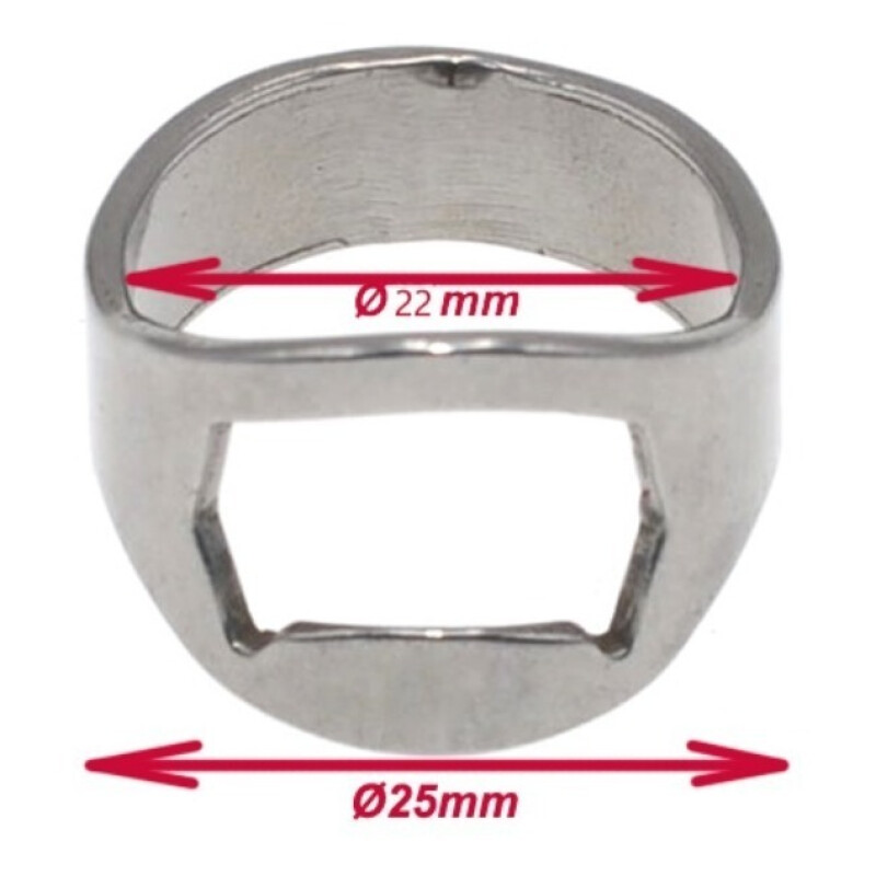 Destapador De Cerveza Anillo X10 Unidades Gris