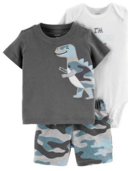 CONJUNTO CARTER'S 3 PIEZAS GRIS BLA