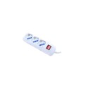 ALARGUE 3 TOMAS SCHUKO CON LLAVE 3MTS BLANCO