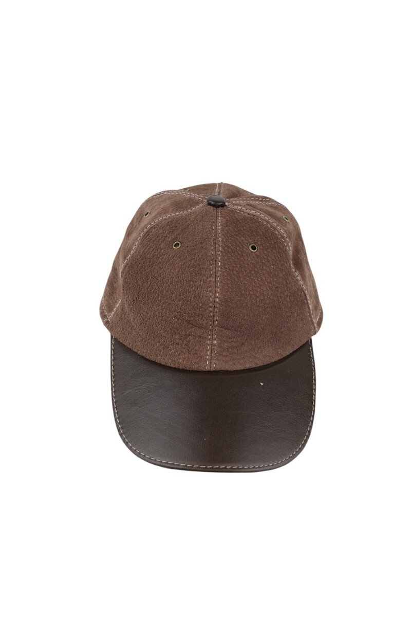 Gorro de cuero Marron