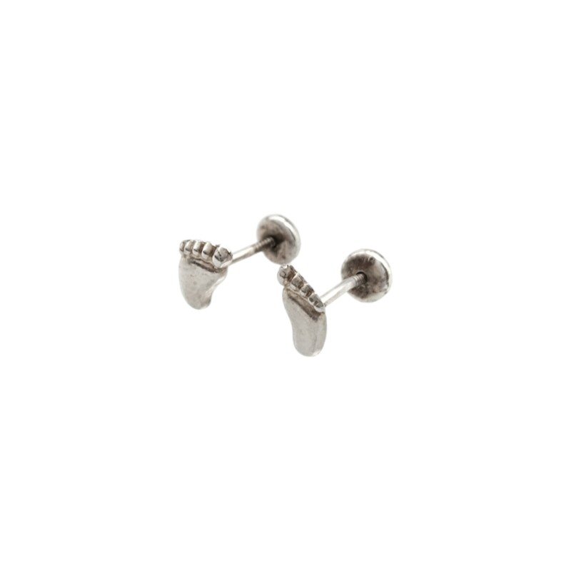 Abridores bebe Piecitos - Plata 925 - Sin Piedra - AB3012 Sinpiedra