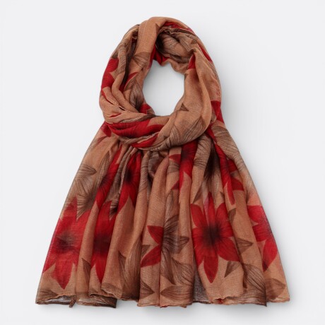 Pañuelo de Gasa con Flores Modelo 4