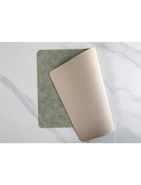 INDIVIDUAL PVC SIMIL CUERO 45x30CM VERDE AGUA INDIVIDUAL PVC SIMIL CUERO 45x30CM VERDE AGUA