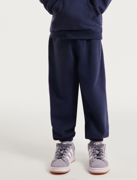 PANTALÓN BABUCHA INFANTIL CON PUÑO ELASTIZADO AZUL