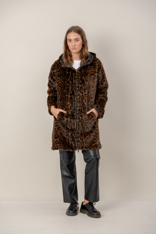 Tapado reversible Marrón