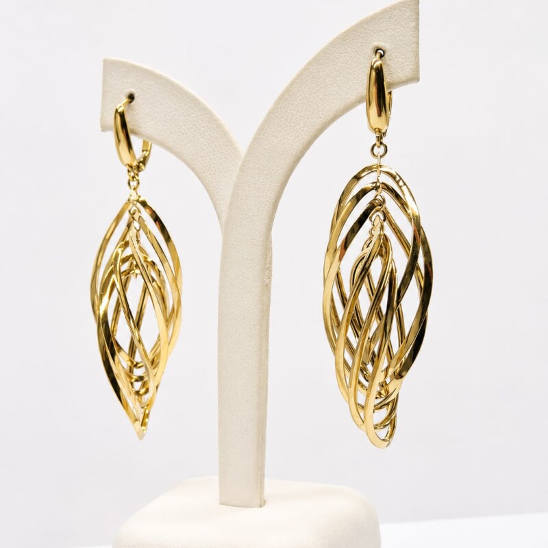 Caravanas pendientes Oro 18 Kt Caravanas pendientes Oro 18 Kt