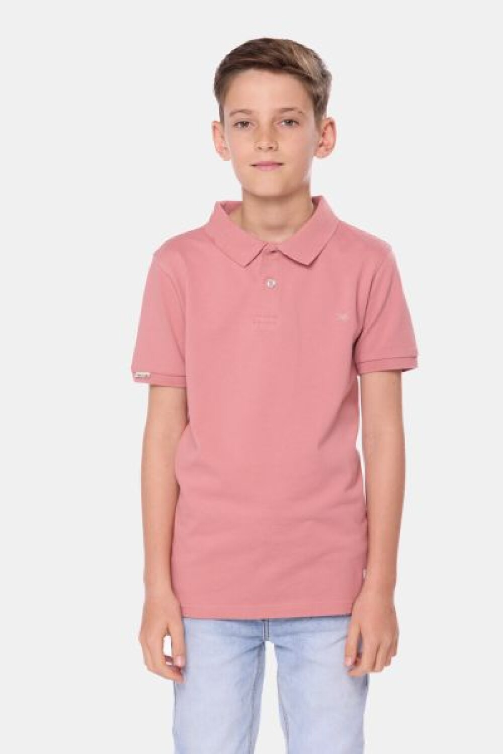 REMERA POLO PIQUE LISA Coral