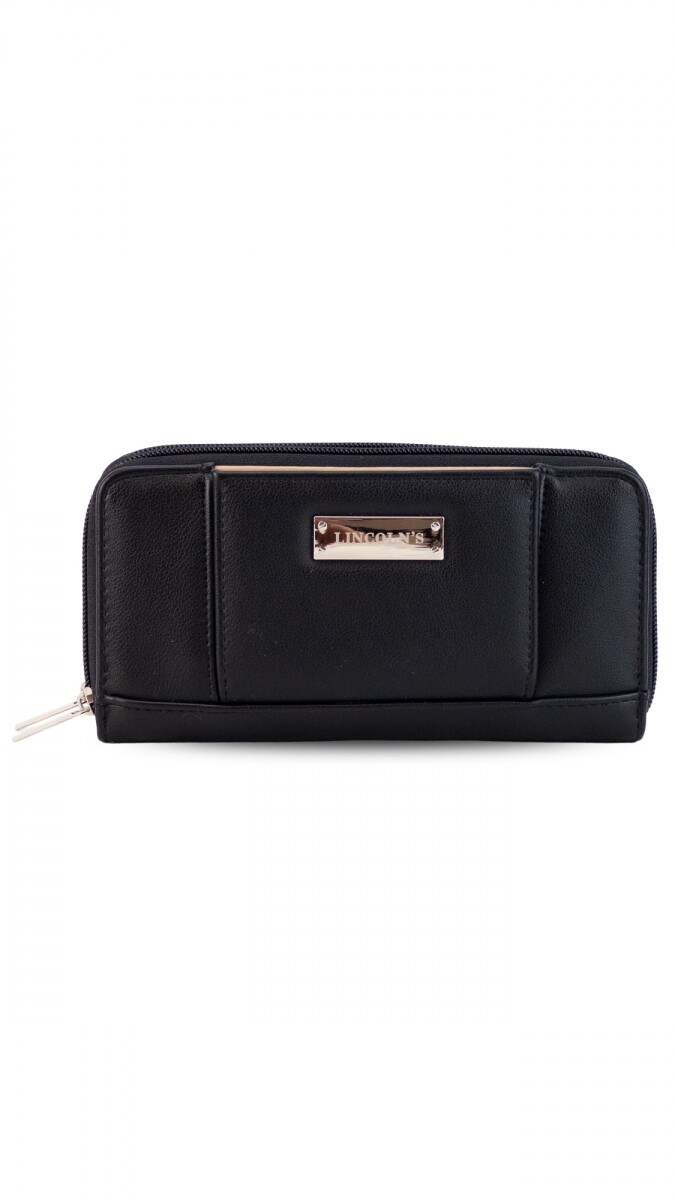 BILLETERA HIBISCO - NEGRO 