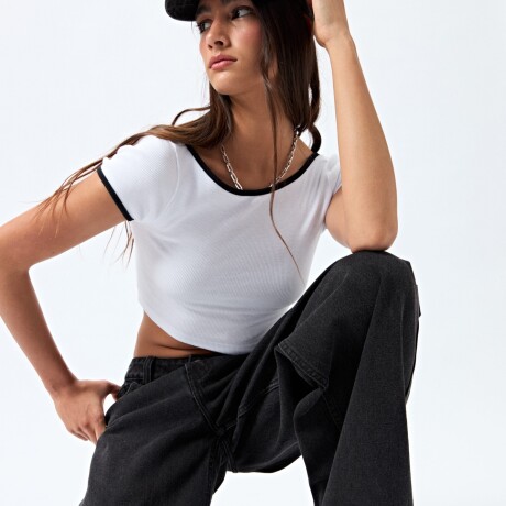 TOP EVLAY Blanco