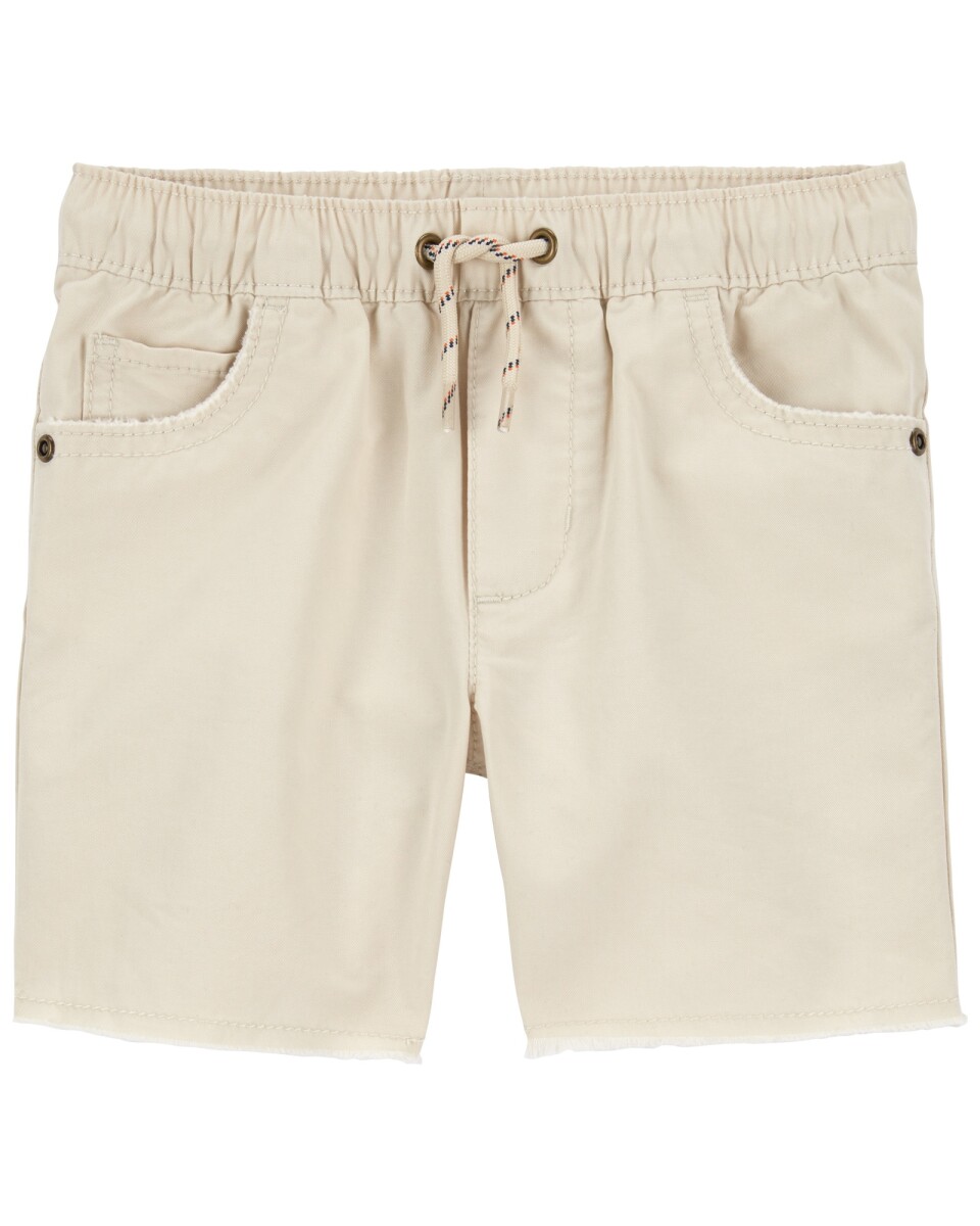 Bermuda de popelina, clásica, khaki. Talles 2-5T 