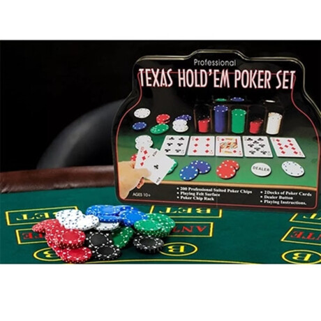 Set de Poker Texas Holdem 200 Fichas 001