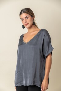 BLUSA CAMELIA Gris